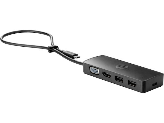 HP G2 USB-C Stație de andocare cu HDMI 4K PD Negru