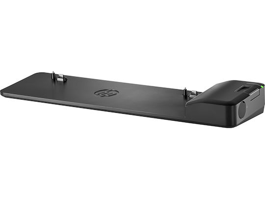 HP 2013 Ultraslim Dock Docking Station mit Ethernet und Verbindung 2 Monitore Schwarz