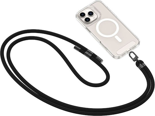 Tech-Protect Rope Crossbody Strap Neck Strap for Mobile Phones Black