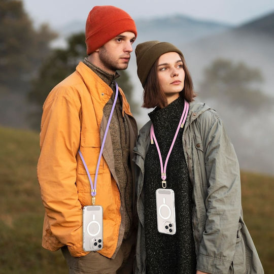 Tech-Protect Rope Crossbody Strap Λουράκι Λαιμού για Κινητά Λιλά