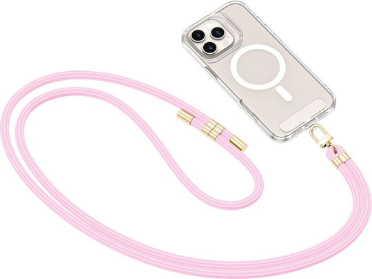 Tech-Protect Rope Crossbody Strap Neck Strap for Mobile Phones Pink