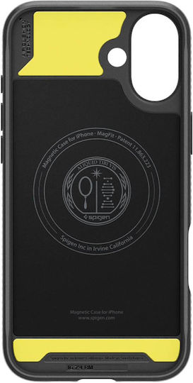 Spigen Rugged Armor Magfit Umschlag Rückseite Kunststoff 0.3mm Matte Black (iPhone 16 Plus)