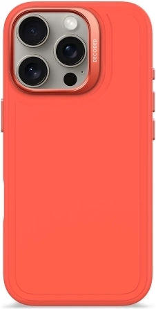 Decoded Umschlag Rückseite Silikon 1.2mm Orange (iPhone 17 Pro / iPhone 16 Pro)