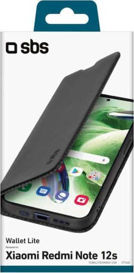 SBS Lite Brieftasche Kunststoff Schwarz (Redmi Note 12S)