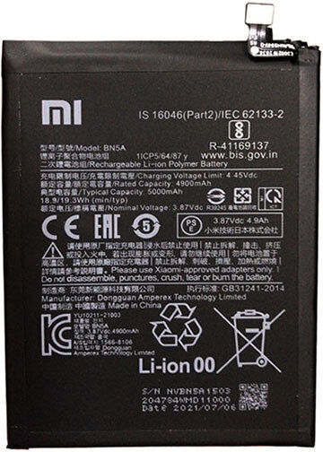 Xiaomi BN5A Μπαταρία Αντικατάστασης 5000mAh για Redmi Note 10 5G