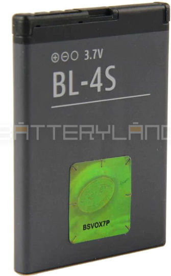 Nokia BL-4S Μπαταρία Αντικατάστασης 860mAh για 2680 / 3600 / 3710 / 7020 / 7100