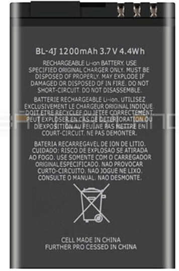 Nokia BL-4J Compatible Replacement Battery 1200mAh for Nokia BL-4J