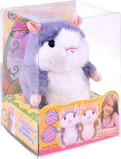 Jokomisiada Plüsch Hamster Grau 10 cm