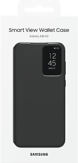 Samsung S View Wallet Cover Plastic Black (Galaxy A35)
