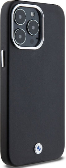 BMW Wrapped Back Cover Σιλικόνης / Πλαστικό / Δερμάτινο Μαύρο (iPhone 15 Pro Max)