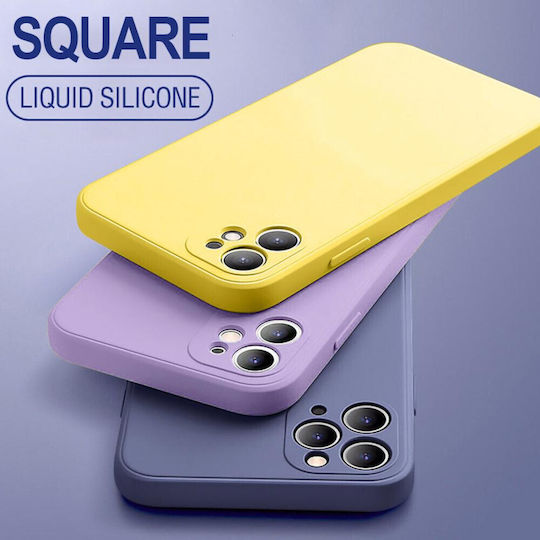 Square Liquid Back Cover Σιλικόνης Γαλάζιο (OnePlus 8 Pro)
