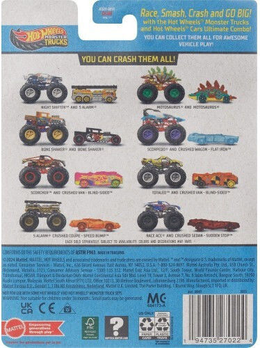 Hot Wheels Toy Car 1:64 Monster Truck Scorcher for 3++ Years