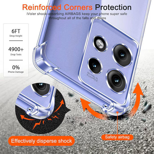 Techsuit Shockproof Clear Back Cover Silicone Transparent (Motorola Edge 50 Neo / Edge 60 Neo)