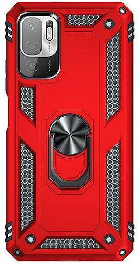 Tough Задна корица Пластмаса Червен (Poco M3 Pro)