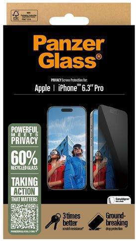 PanzerGlass Privacy Tempered Glass (iPhone 17 / 17 Pro / 16 Pro)