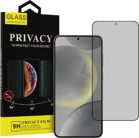 Glass Privacy Full Face Tempered Glass Μαύρο (Galaxy S23 FE)