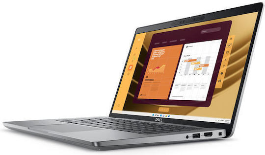 Dell Latitude 5450 14" IPS (Ultra 7-165U/16GB/512GB SSD/Linux) Сив титан (US Клавиатура)