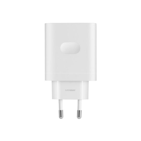 OnePlus Φορτιστής με Θύρα USB-A και Καλώδιο USB-C 100W Power Delivery Λευκός (SUPERVOOC)