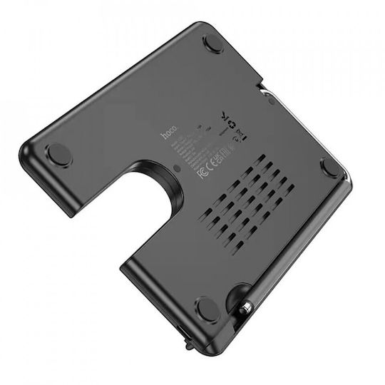Hoco Ασύρματος Φορτιστής (Qi Pad) 15W Power Delivery / Quick Charge 3.0 Μαύρος (CQ2 Flash 3-in-1)