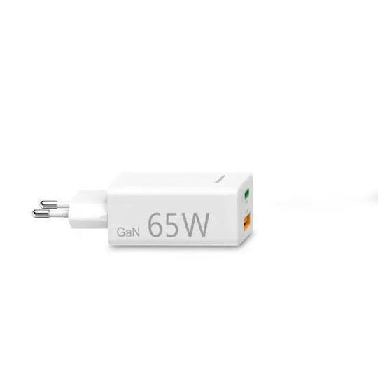 HAMA Incarcător GaN Cu Port USB-A Și Port USB-C Și Cablu USB-C Alb 200016