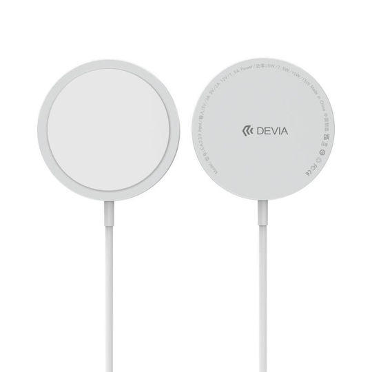 Devia с USB-C порт 10W Quick Charge 2.0 Бял (Smart Series)
