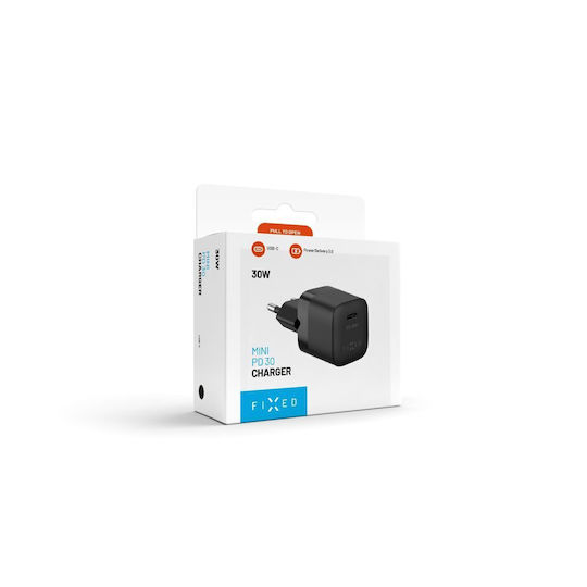 Fixed Wireless Charger with USB-C Port 30W Power Delivery Black