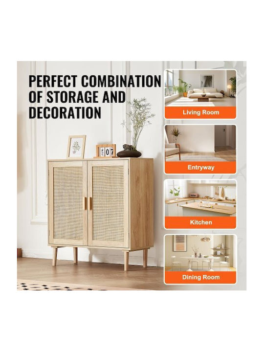 Cabinet Storage Wooden L80xW37.5xH88cm