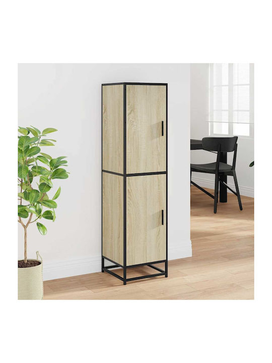 Cabinet Storage Made of Metal & Wood L35.5xW35xH139cm