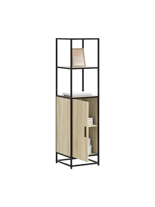 Cabinet Storage Made of Metal & Wood L35.5xW35xH139cm