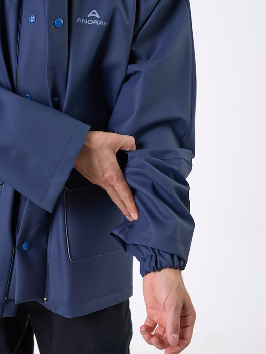 Geacă Anorak Impermeabilă Strutter Flex Lungă-Albastră