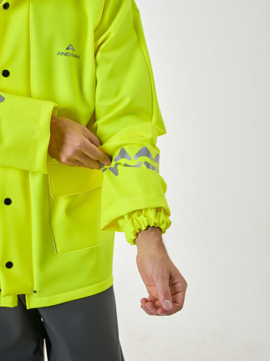 Anorak Work Jacket Reflective Yellow