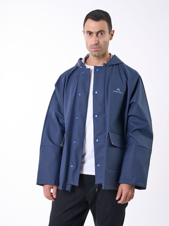 Geacă Anorak Impermeabilă Strutter Flex Lungă-Albastră