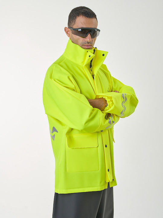 Anorak Work Jacket Reflective Yellow