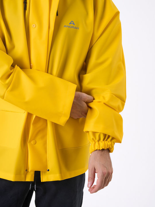 Anorak Waterproof Jacket Strutter Flex Long-yellow