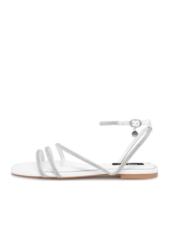 Sandale Casual Damă Alb