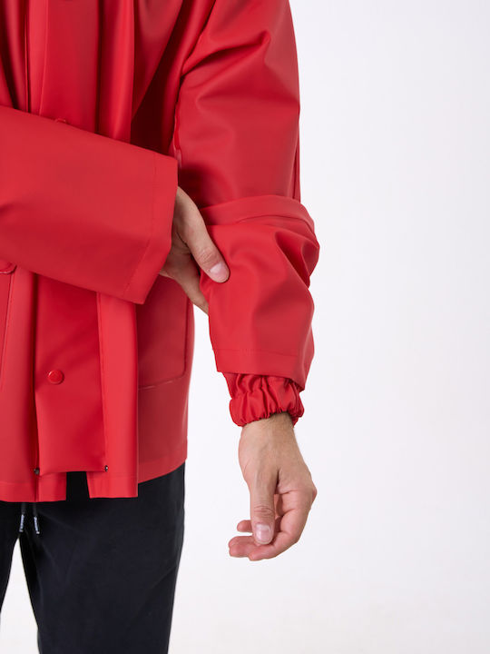 Anorak Αδιάβροχο Σακάκι Strutter Flex Long-κόκκινο