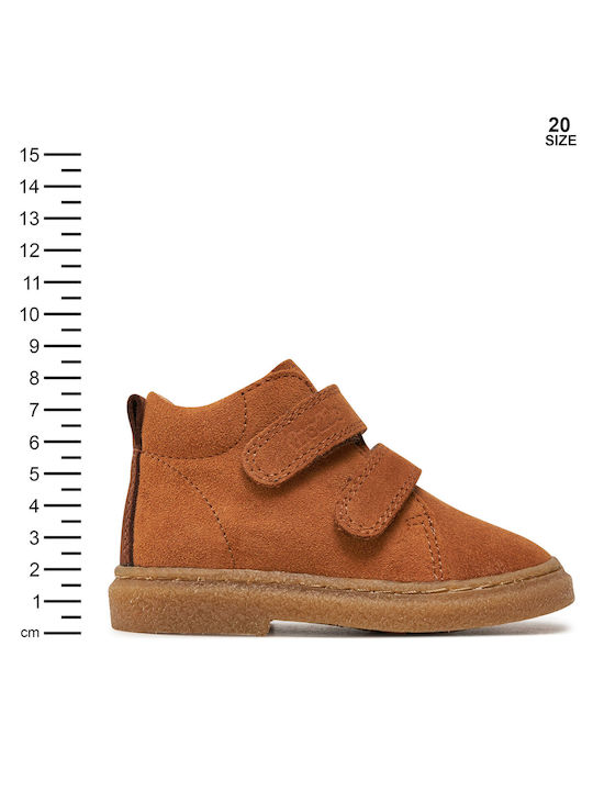 Suede Kids Boots Brown