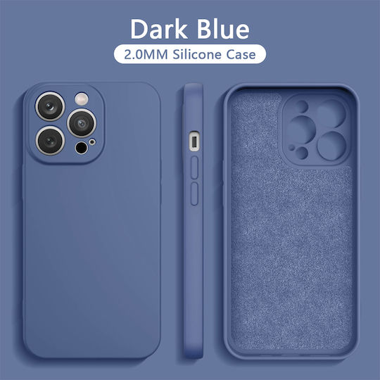 Soft Umschlag Rückseite Silikon 2mm Marineblau (Redmi Note 12 4G)