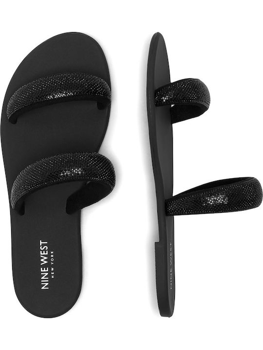 Flache Sandalen für Damen in Schwarz Farbe