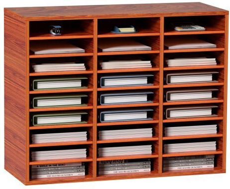 Vevor Wooden File Organizer 27 Slots Brown Wjzlfpjbhb277hqsgv0