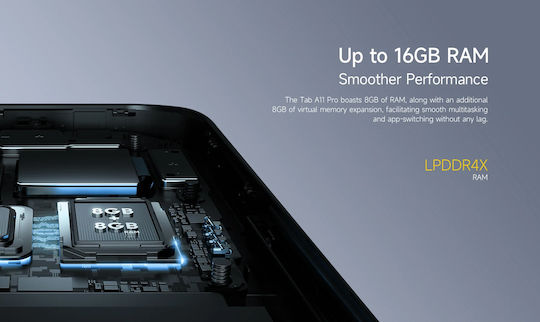 Ulefone Tab A11 Pro 4G 11" (8GB/256GB) Γκρι