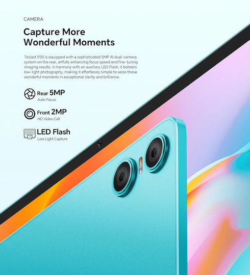 Teclast P30 10.1" Tablet (4GB/64GB) Μπλε