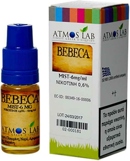 Atmoslab Ready-to-use E-Liquid Bebeca Mist with Sweet / Smoking Flavor 6mg 10ml