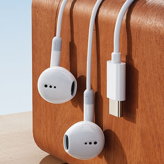 Awei PC-6T Earbuds Handsfree με Βύσμα USB-C Μαύρο