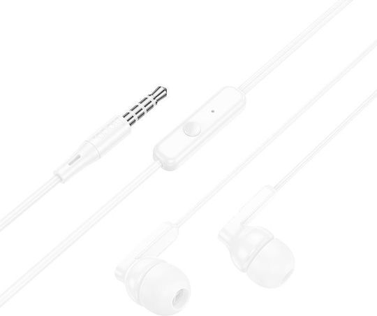 Hoco M121 In-ear Handsfree Headphones with Connector 3.5mm White