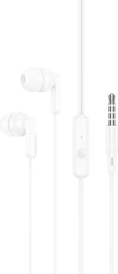 Hoco M121 In-ear Handsfree Headphones with Connector 3.5mm White