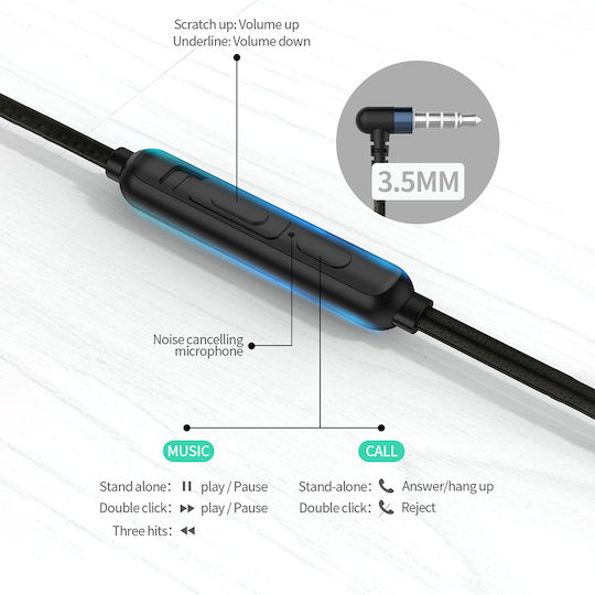 Leewello EJ-040 Безжични Стерео с жак 3.5mm Син
