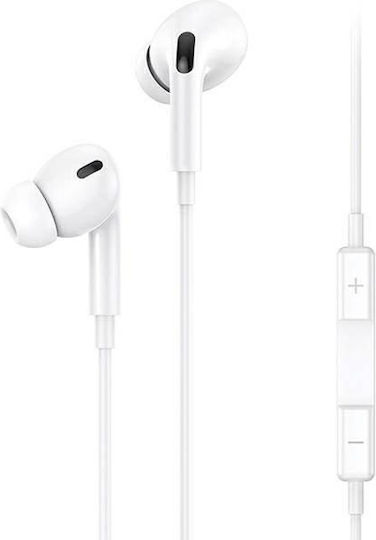 Usams SJ621MHS01 In-Ear Freisprecheinrichtung Kopfhörer mit Stecker Blitzschlag Weiß
