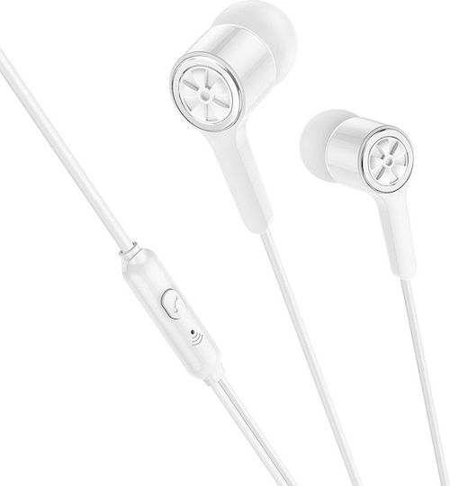 Hoco M104 In-Ear Freisprecheinrichtung Kopfhörer mit Stecker 3.5mm Weiß