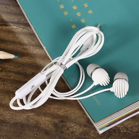 Elmcoei EV-186 In-ear Handsfree Ακουστικά με Βύσμα 3.5mm Γαλάζιο